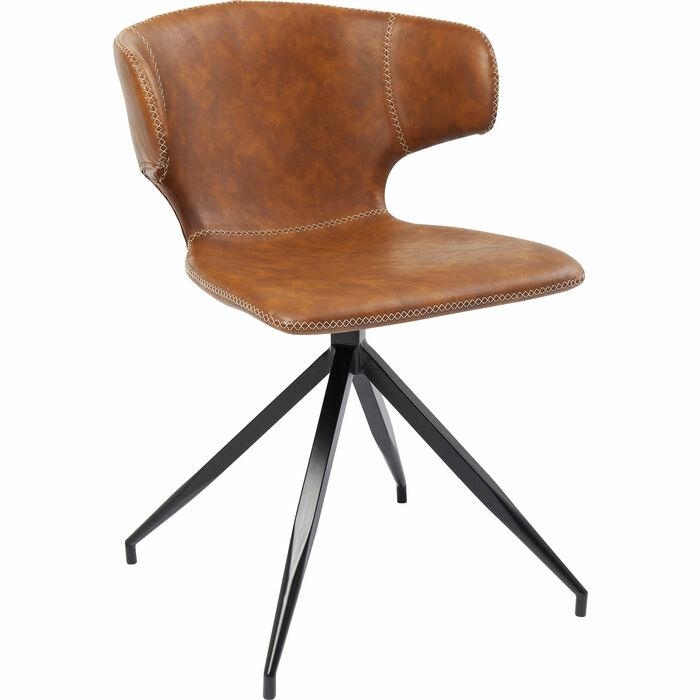 Scaune - Scaun Rusty 55x54x79 cm, Poliuretan Imitând Piele - Kare Design