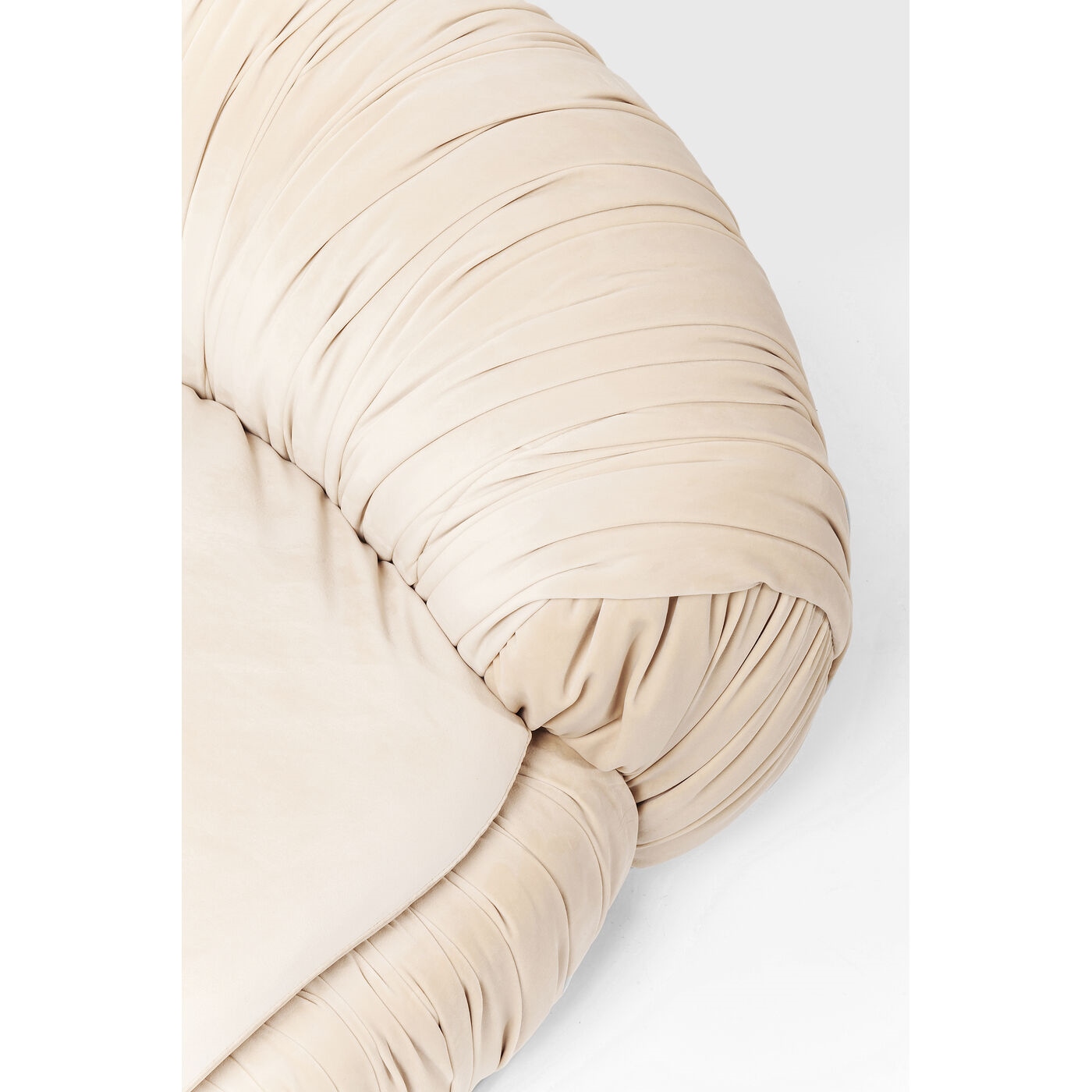 Canapea Perugia 195x119x65 cm, Catifea Țesătură Bej - Kare Design [3]