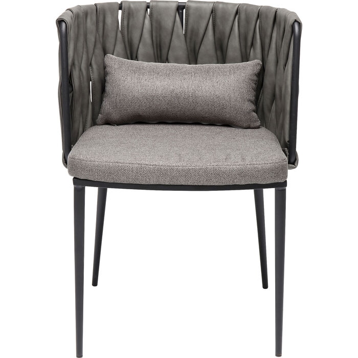 Scaun Cheerio 55x52x75 cm, Gri Lăcuit - Kare Design [4]