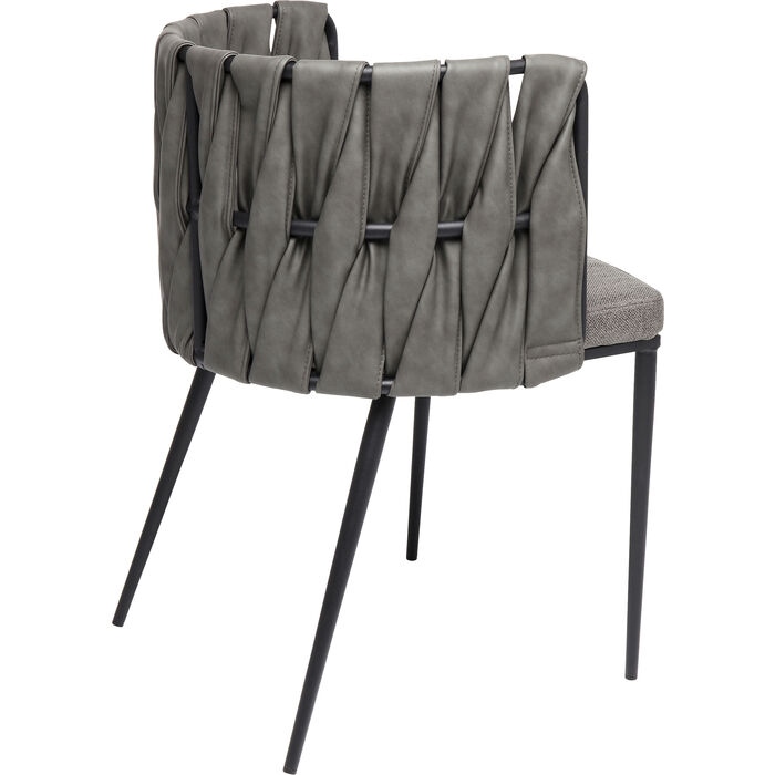 Scaun Cheerio 55x52x75 cm, Gri Lăcuit - Kare Design [5]