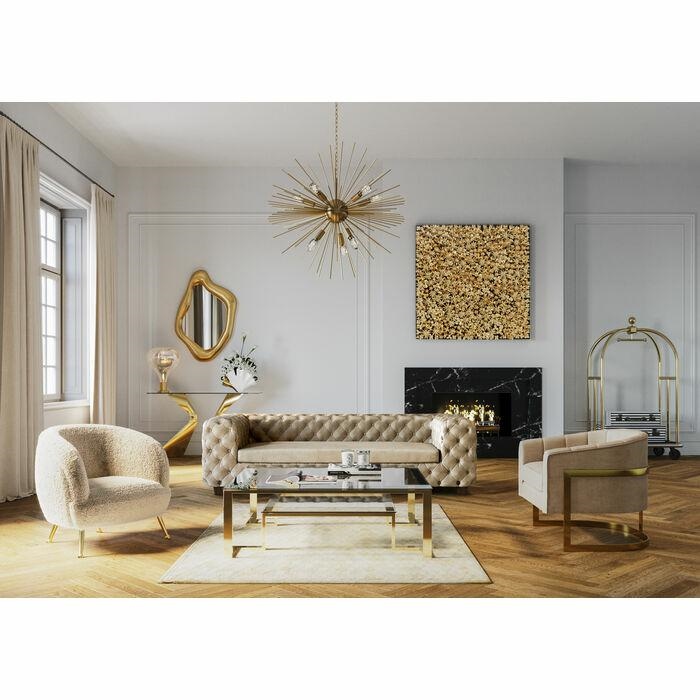 Oglindă Hologram 76x9x119 cm, Auriu Mat - Kare Design [5]