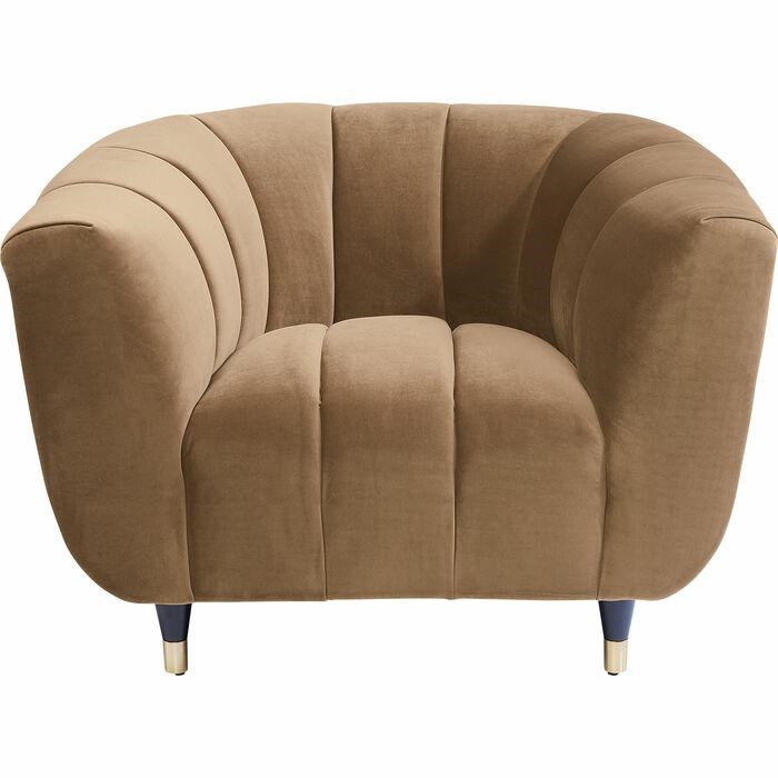 Produse - Fotoliu Spectra 108x95x74 cm, Țesătură Velur Maro - Kare Design