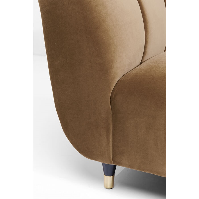 Fotoliu Spectra 108x95x74 cm, Țesătură Velur Maro - Kare Design [4]