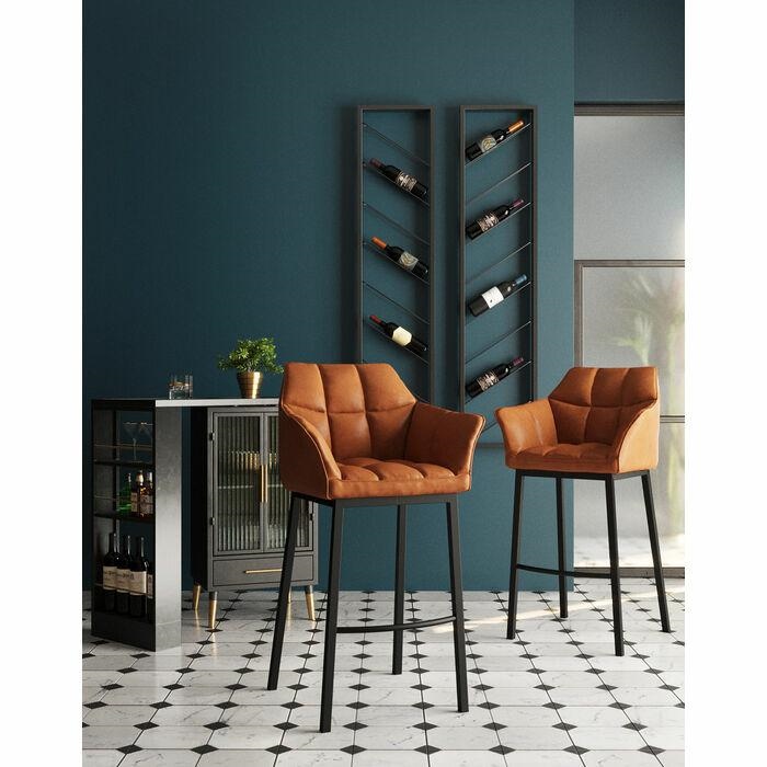Scaun de Bar Thinktank 2 65x55x106 cm, Oțel Maro - Kare Design [6]