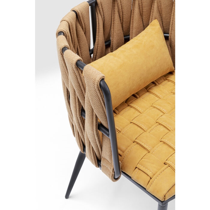 Scaun Cheerio 55x52x75 cm, Țesătură Poliuretanată Galben - Kare Design [5]