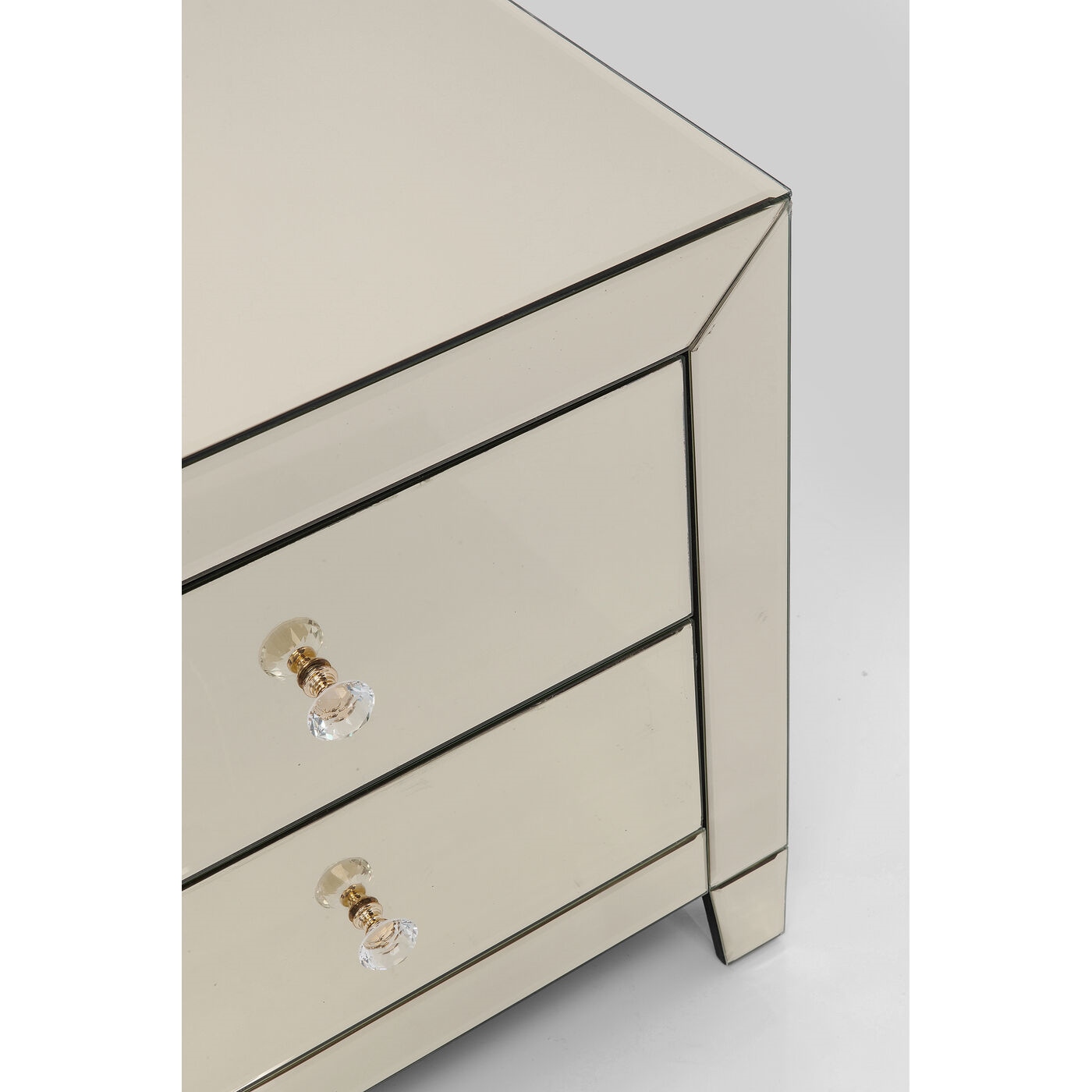 Noptieră Luxury Pearl S 49x41x50 cm, Sticlă Suprafață Oglindă - Kare Design [3]