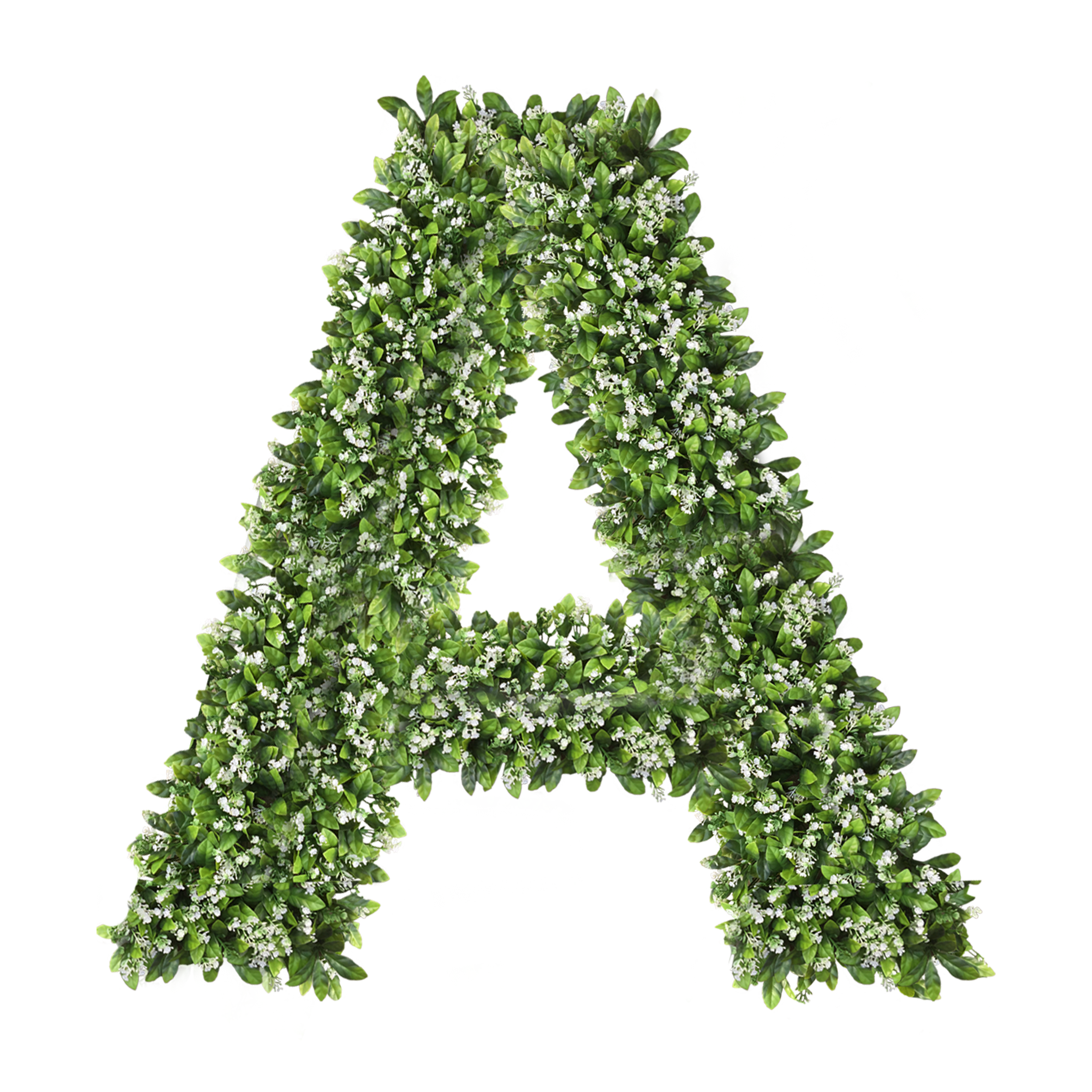 Trandafiri decorativi - Litera realizata la comanda din plante artificiale inaltime 60 cm