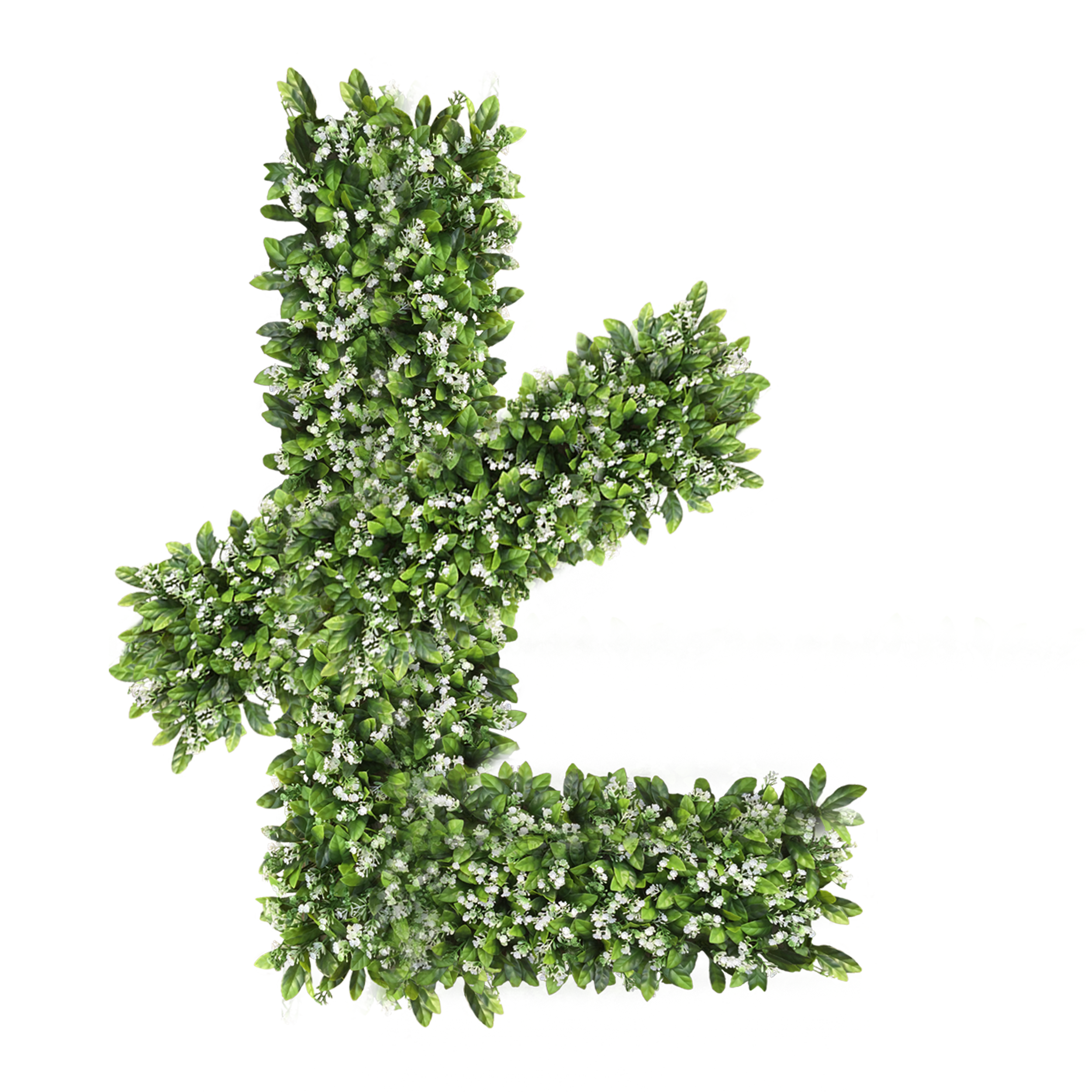 Litera realizata la comanda din plante artificiale inaltime 60 cm [15]