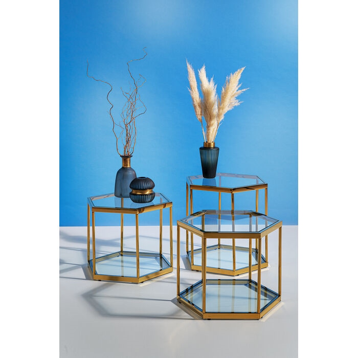 Măsuță Comb Gold 55x48x55 cm, Auriu - Kare Design [6]
