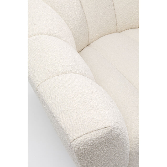 Fotoliu Spectra 108x95x74 cm, Țesătură Boucle Alb - Kare Design [4]