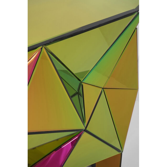 Consolă Prisma Color 127x38,5x80,5 cm, MDF și Sticlă Oglindă Multicolor - Kare Design [3]