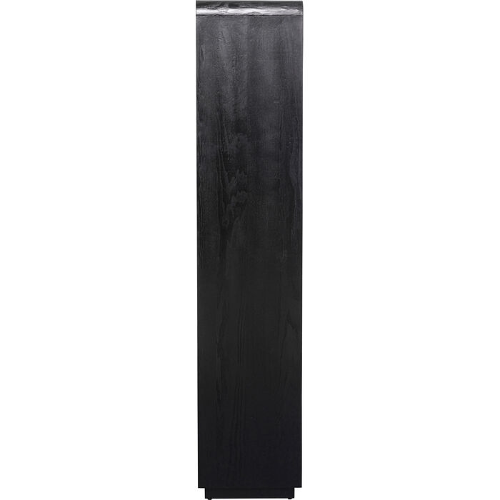 Bibliotecă Forma 90x38x180 cm, Lemn de Frasin și Mango Lăcuit Negru - Kare Design [3]