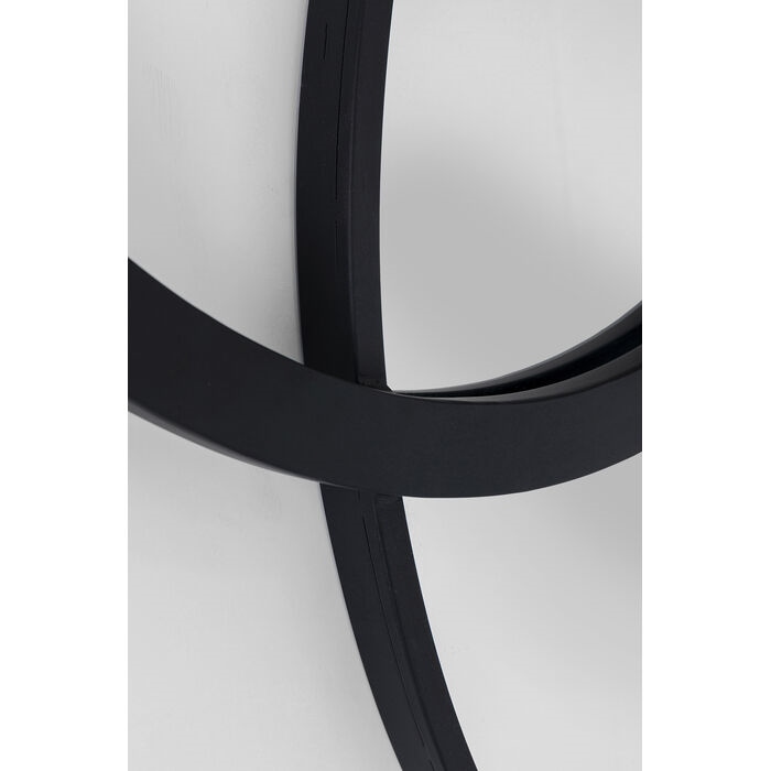 Oglindă Triple Circle 124x4,5x119 cm, Metal Negru - Kare Design [2]