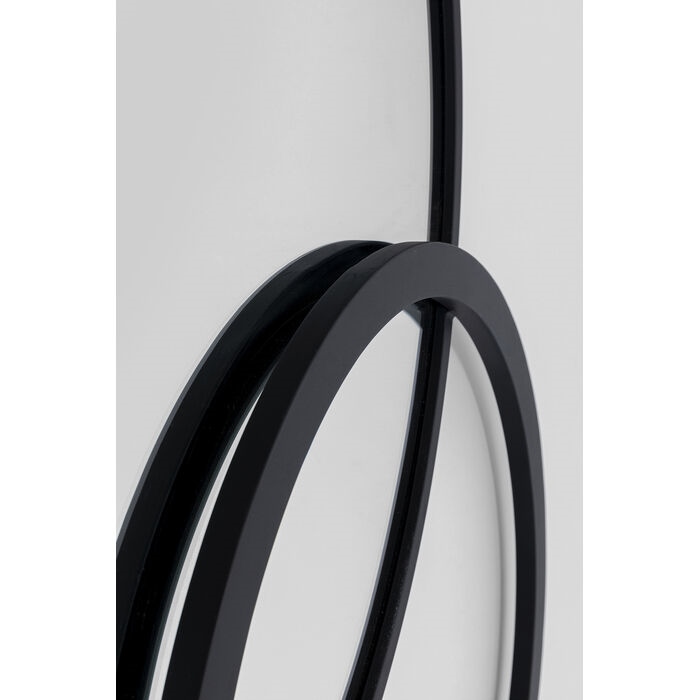 Oglindă Triple Circle 124x4,5x119 cm, Metal Negru - Kare Design [3]