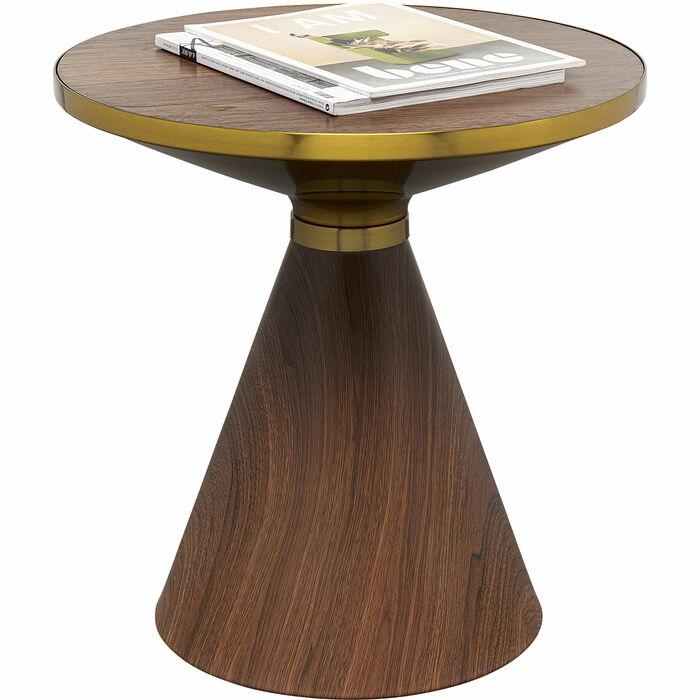Măsuță de Cafea Cono Walnut 50x50x52 cm, Placă MDF Furniruită Nuc - Kare Design [5]