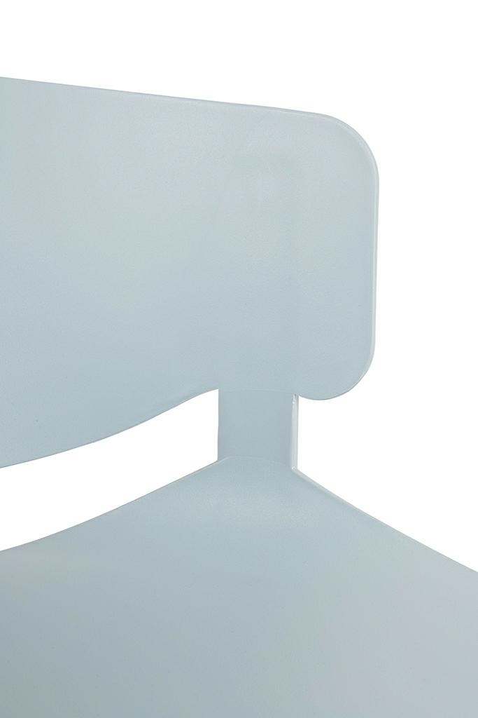 Scaun Garret 50,5x56x75 cm, Polipropilenă și Metal Gri Deschis - King Home [8]