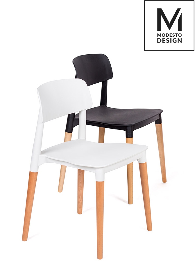 Scaun Ecco 42x49x78 cm, Polipropilenă Negru Mat - Modesto Design [2]