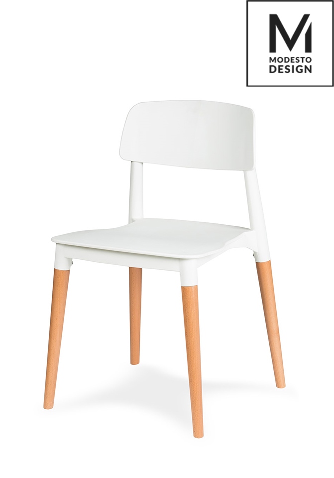 Scaune - Scaun Ecco 42x49x78 cm, Polipropilenă Alb - Modesto Design