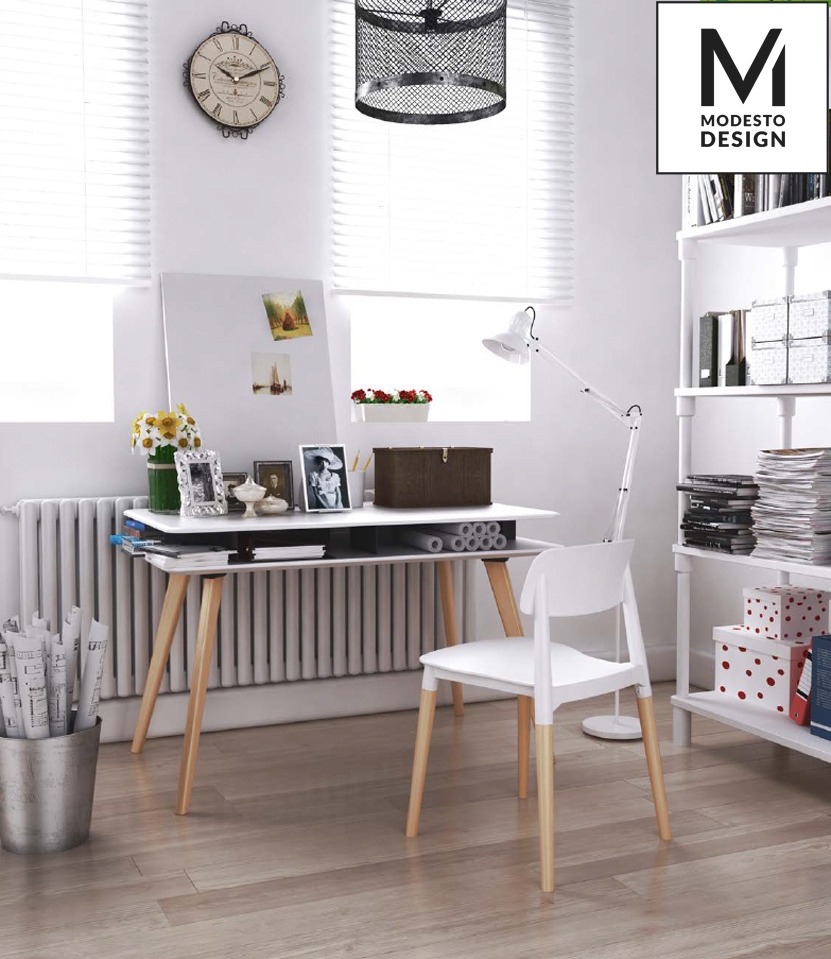 Scaun Ecco 42x49x78 cm, Polipropilenă Alb - Modesto Design [2]