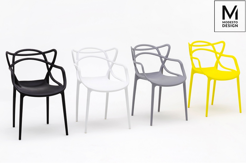 Scaun Hilo 55x58x81 cm, Polipropilenă Gri - Modesto Design [9]