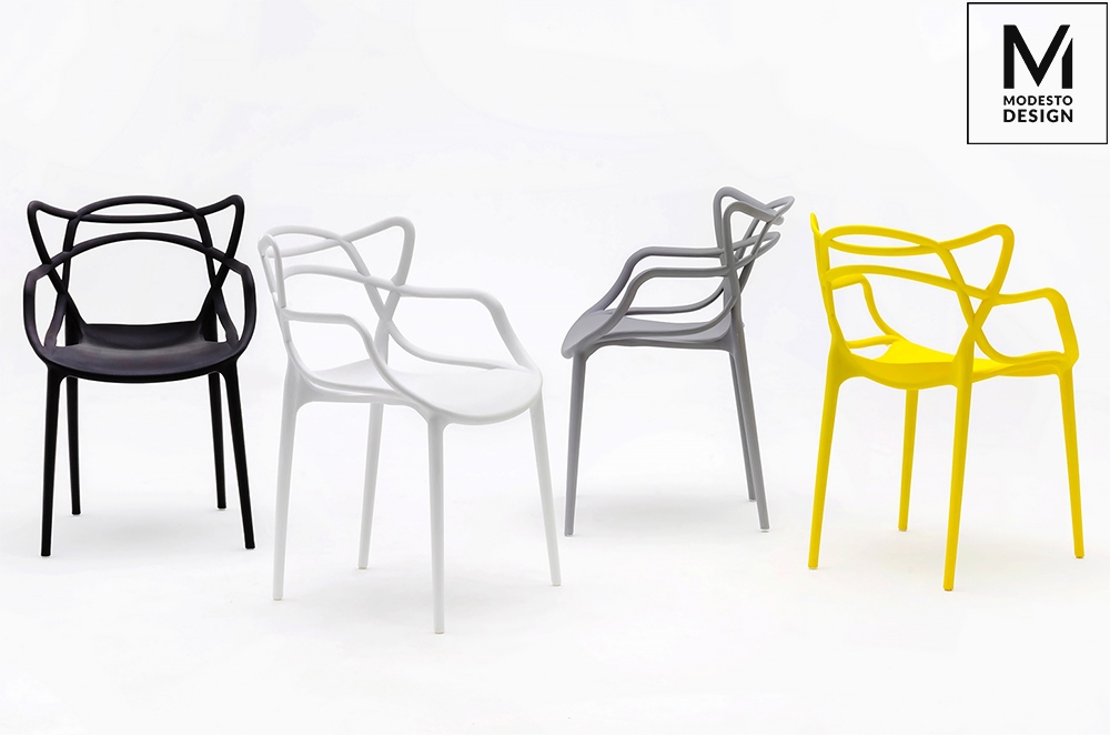 Scaun Hilo 55x58x81 cm, Polipropilenă Gri - Modesto Design [10]