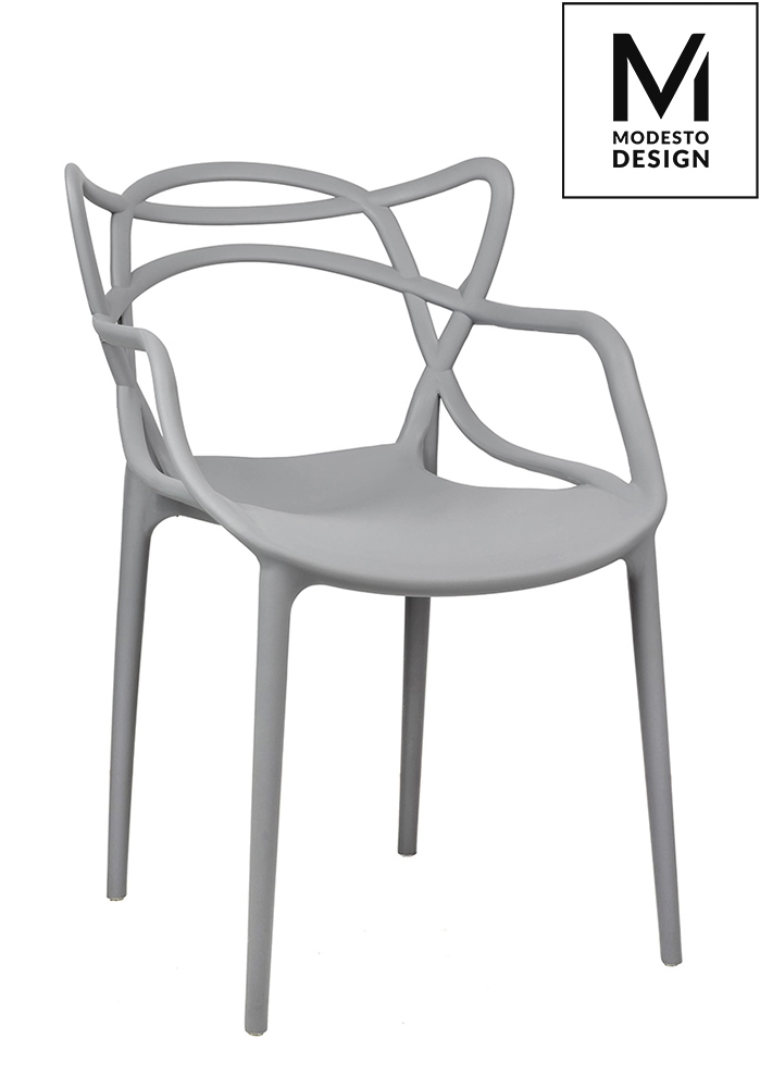 Scaune - Scaun Hilo 55x58x81 cm, Polipropilenă Gri - Modesto Design