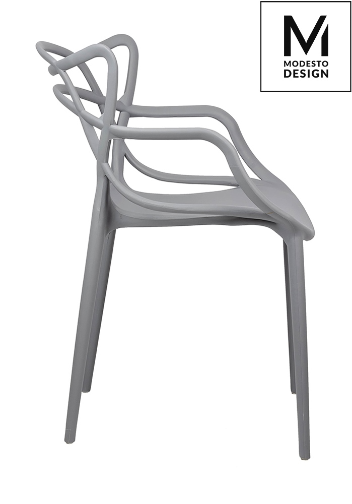 Scaun Hilo 55x58x81 cm, Polipropilenă Gri - Modesto Design [2]
