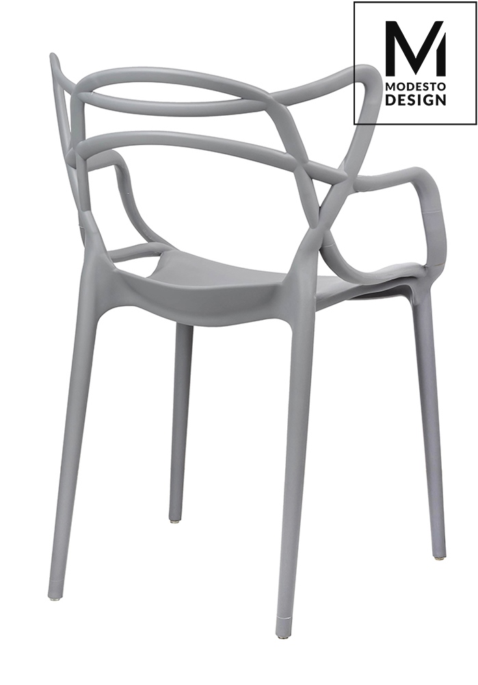 Scaun Hilo 55x58x81 cm, Polipropilenă Gri - Modesto Design [3]