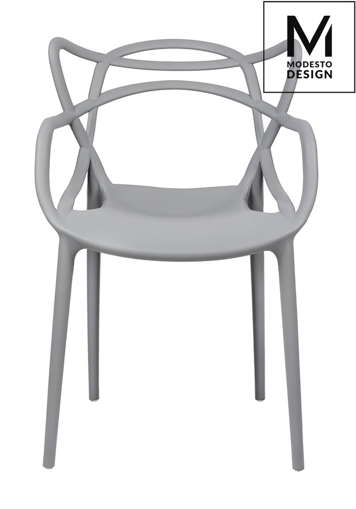 Scaun Hilo 55x58x81 cm, Polipropilenă Gri - Modesto Design [4]