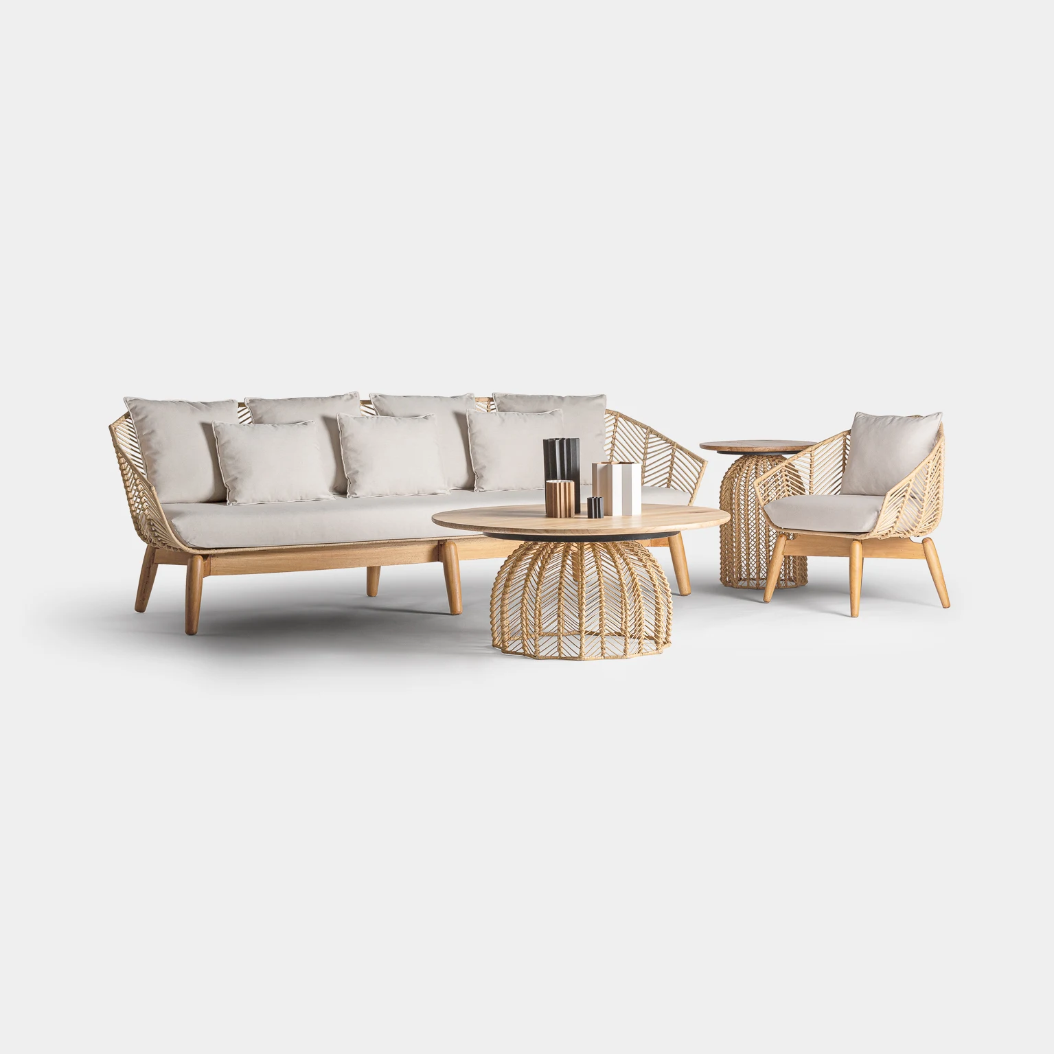 CANAPEA PLISSE DIN RATTAN VicalHome 28395 [12]