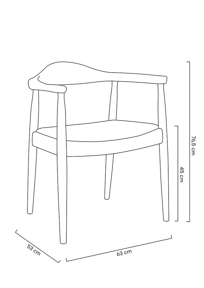 Scaun Kennedy 63x53x76,5 cm - King Home [9]