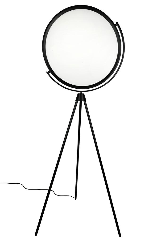 Produse - Lampadar Moon Floor 70x60x174 cm, Aluminiu Negru Satinat - Moosee