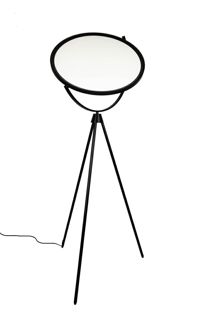 Lampadar Moon Floor 70x60x174 cm, Aluminiu Negru Satinat - Moosee [3]