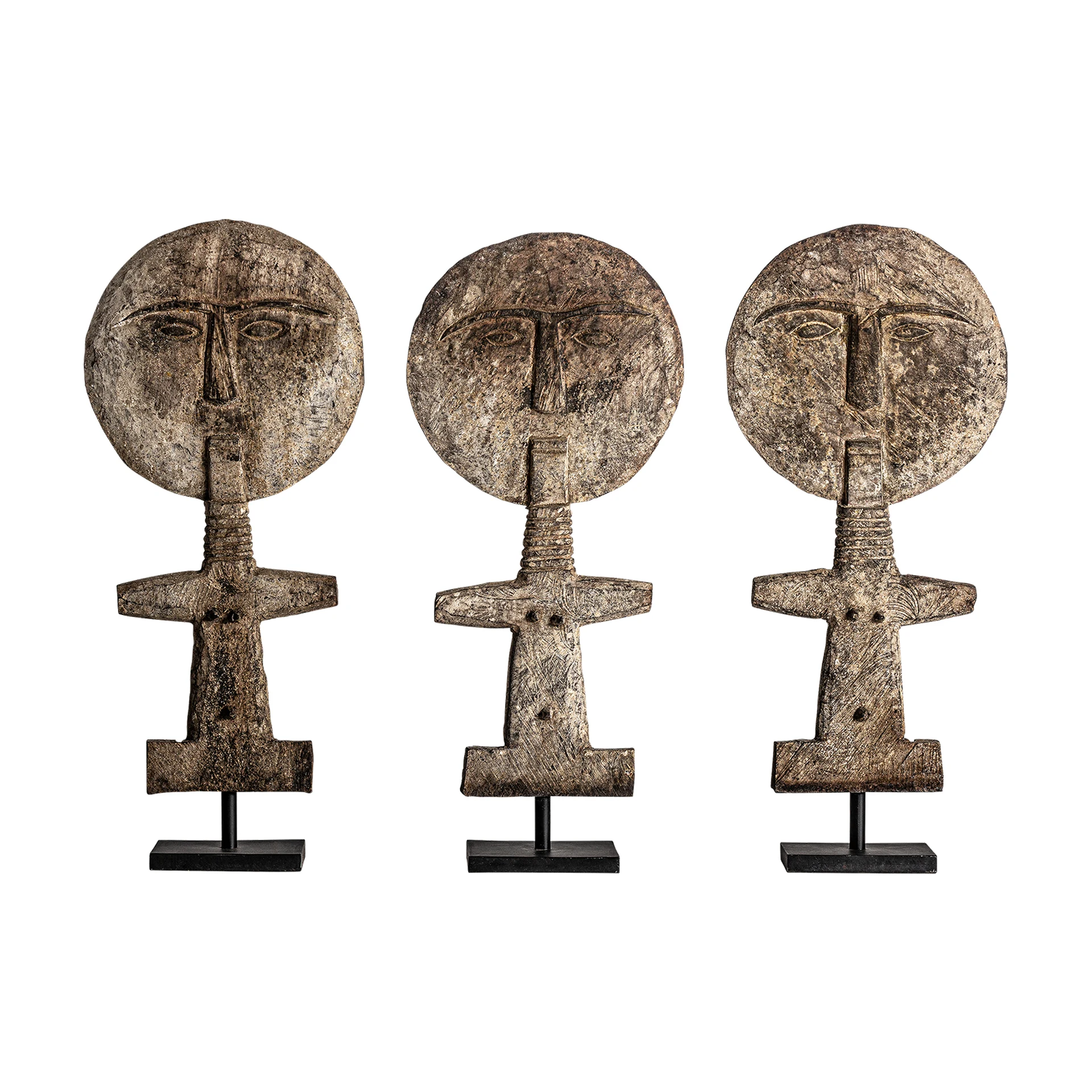 Sculptura Decorativa din Lemn Tropical, Maro, 29x12x61 cm - VicalHome 32405 [6]