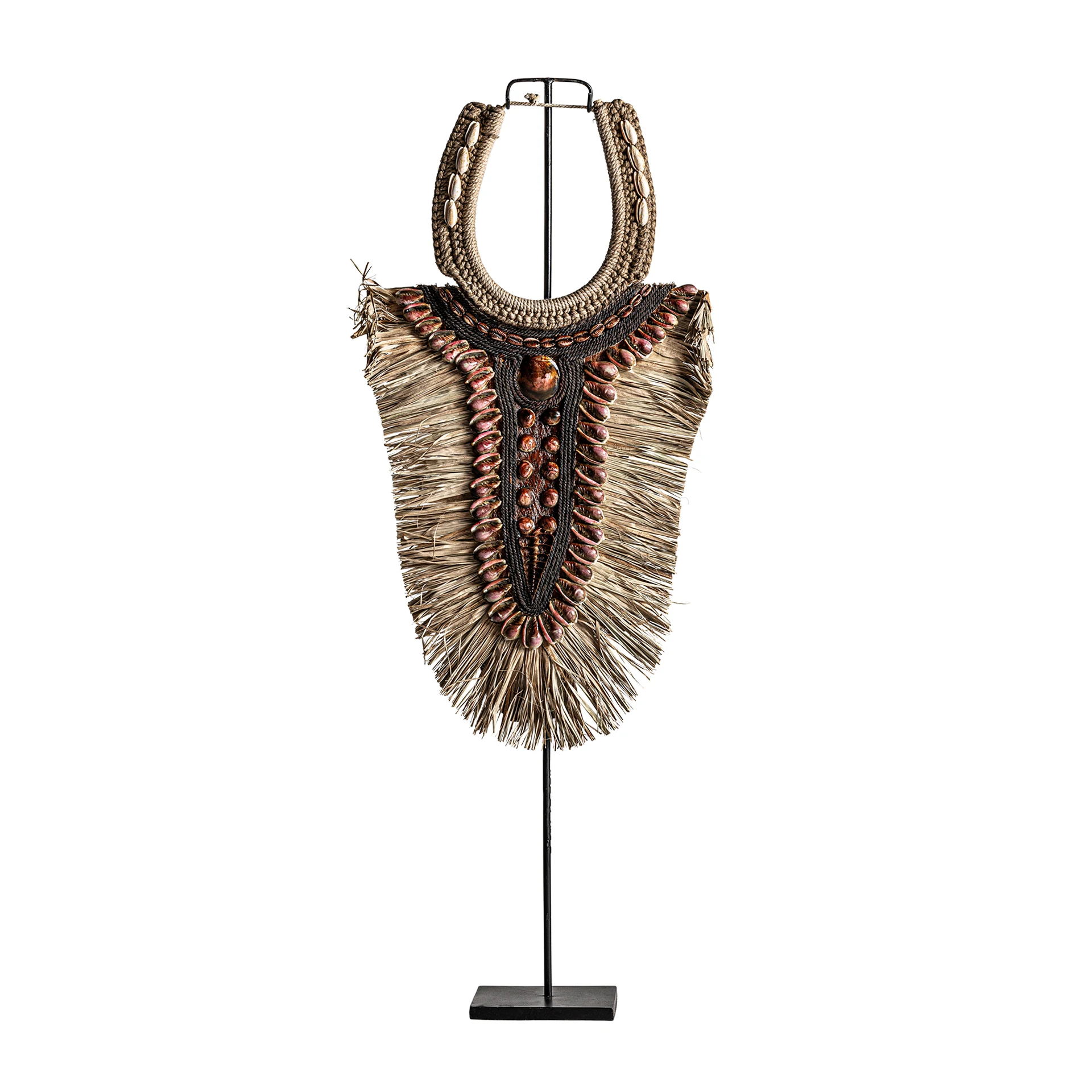 Sculptura Decorativa din Fibra Naturala, Maro, 35x12x82 cm, Stil Rustic - VicalHome 32546 [1]