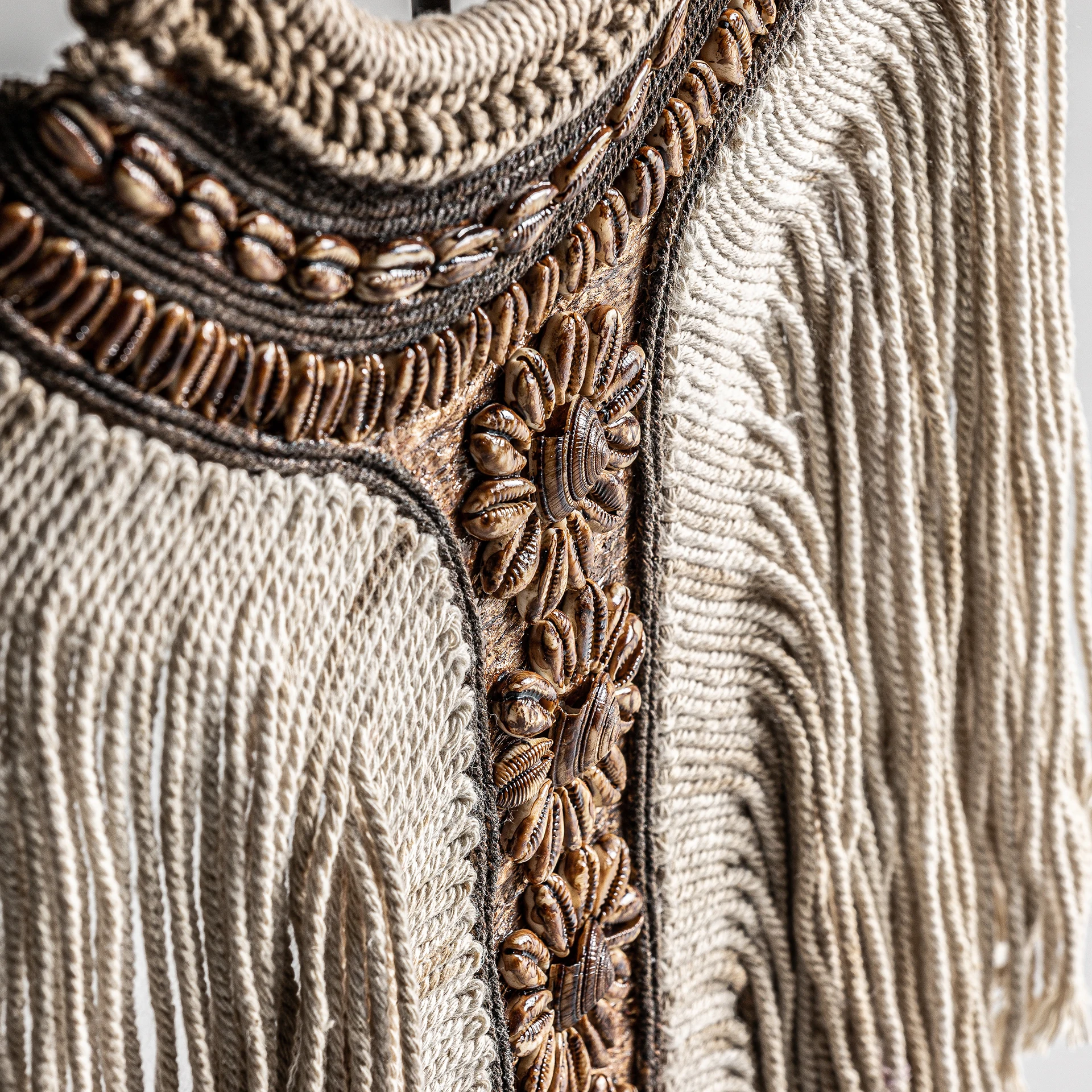 Sculptura Decorativa din Fibra Naturala, Maro, 34x12x82 cm - VicalHome 32547 [5]