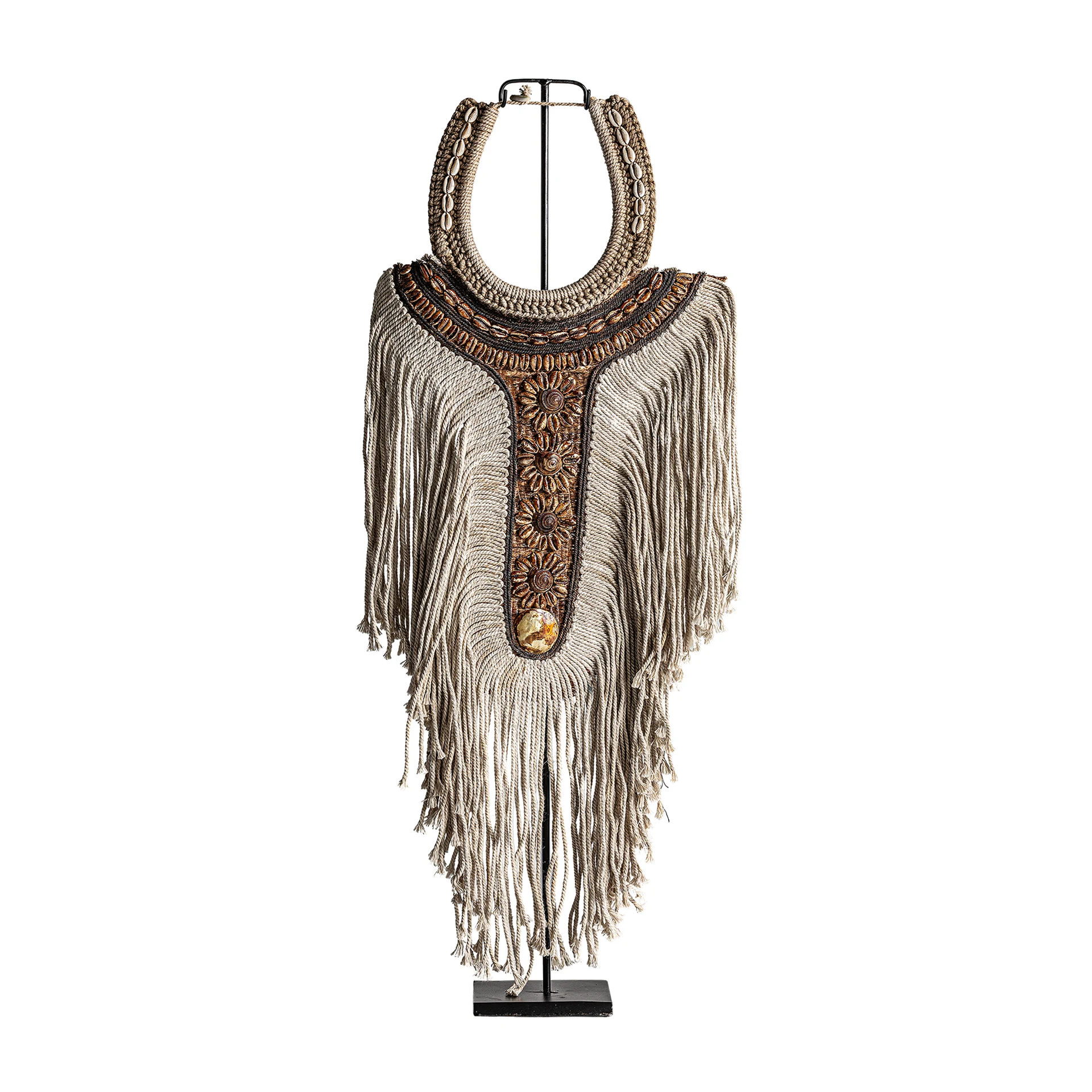 Sculptura Decorativa din Fibra Naturala, Maro, 34x12x82 cm - VicalHome 32547 [3]