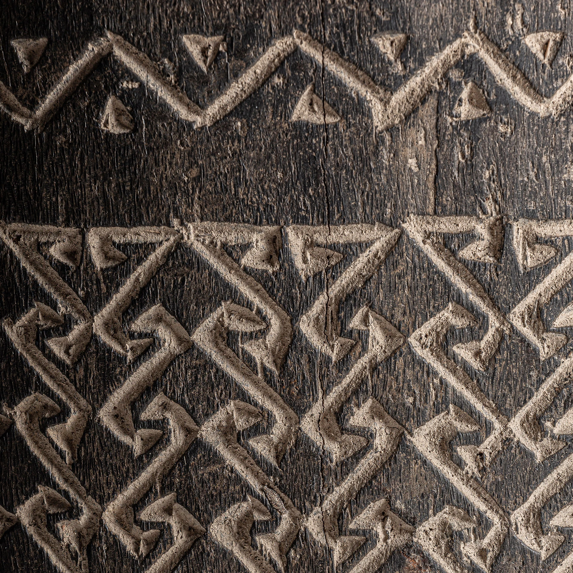 Vaza Decorativa din Lemn de Palmier, Tonuri Maronii, 56x56x61 cm - VicalHome 35651 [13]