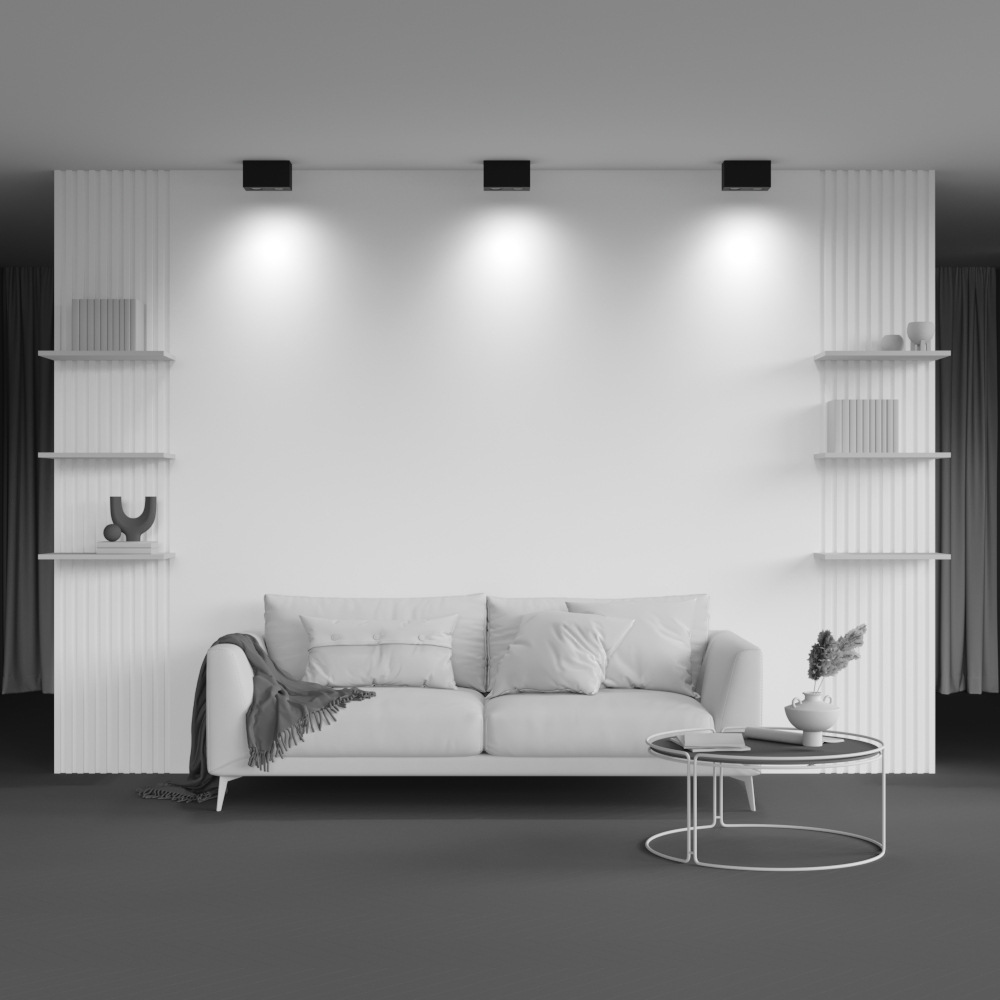 Plafonieră Atom, Aluminiu Negru, 10W, MAYTONI C017CL-02B [2]