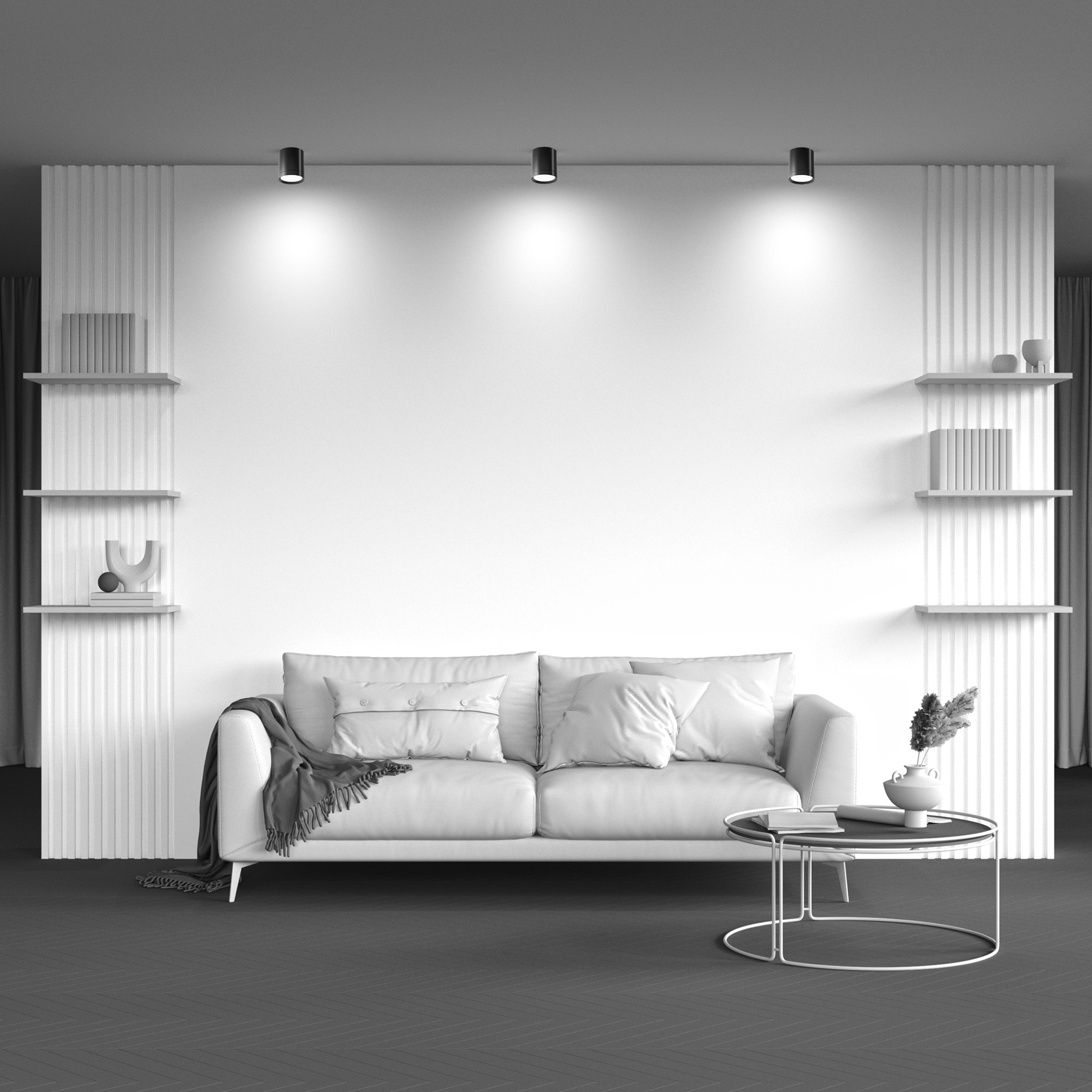 Plafonieră HOOP, Aluminiu și plastic Negru, 12W, MAYTONI C086CM-GX53-MRD-B [2]