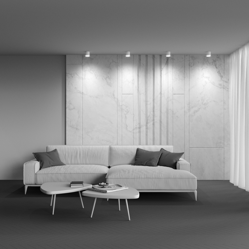 Plafonieră Polar, Aluminiu și plastic Alb, 12W, MAYTONI C088CL-GX53-W [2]