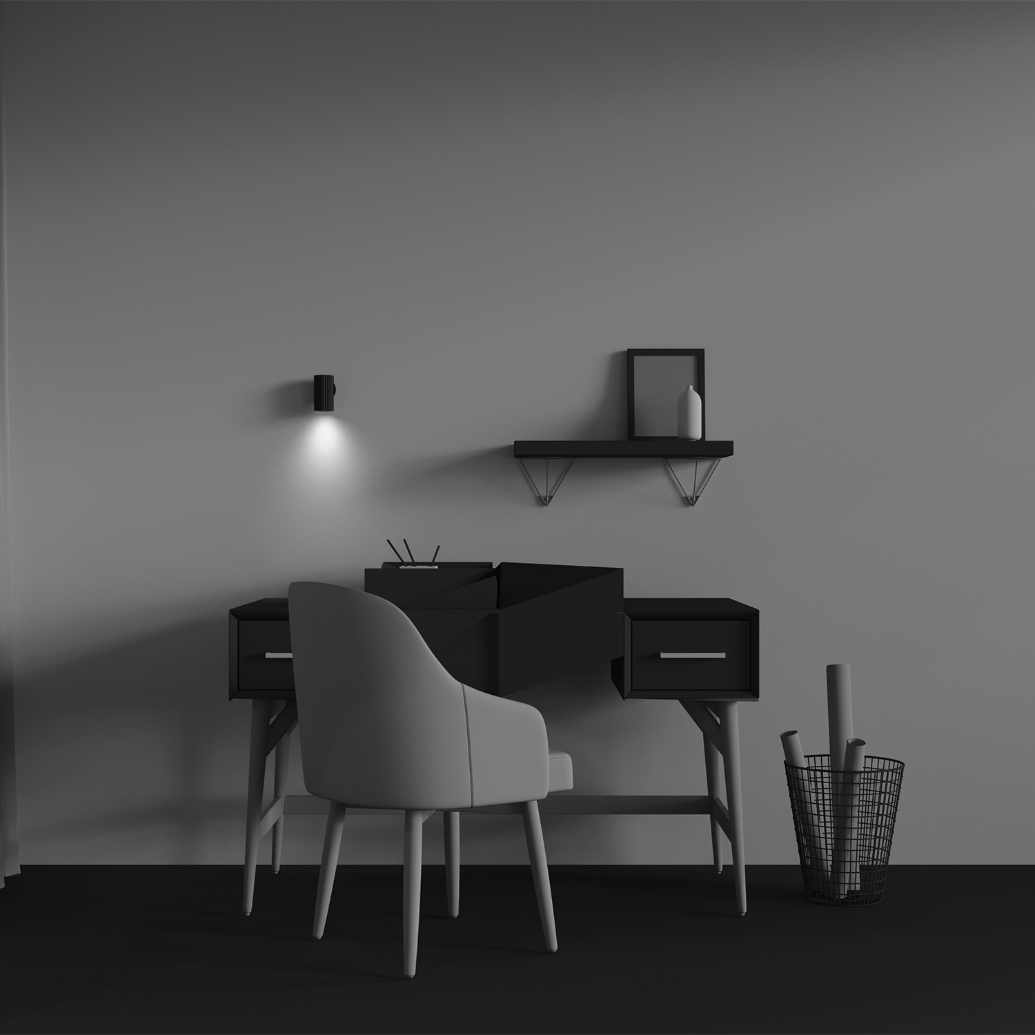 Aplică de perete Calipso, Aluminiu Negru, 10W, MAYTONI C106WL-01-GU10-B [2]