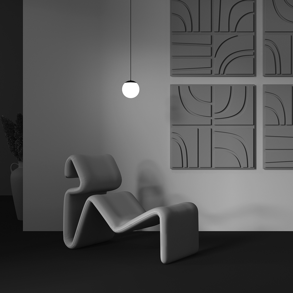 Luminaire Lună Negru Aluminiu și plastic 10W MAYTONI C156PL-10W3K-B [3]