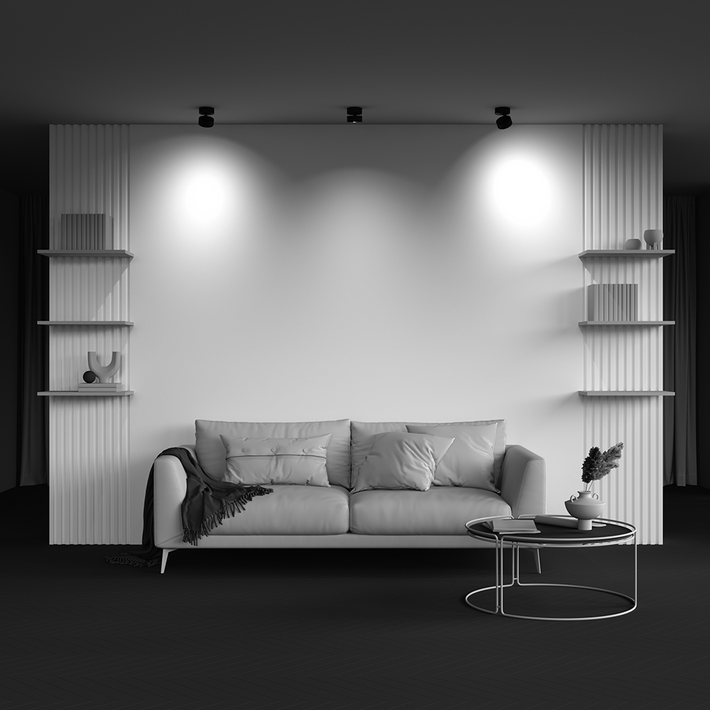 Plafonieră Lentil Negru Aluminiu 12W MAYTONI C220CL-12W3K-B [3]