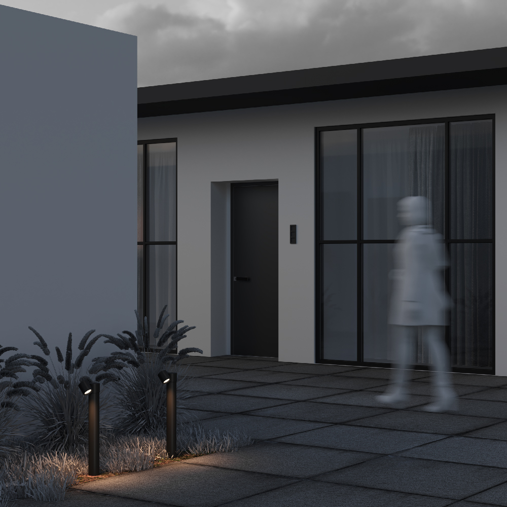 Corp de iluminat peisagistic Wall Street, Aluminiu Negru, 50W, MAYTONI O010FL-01B [2]