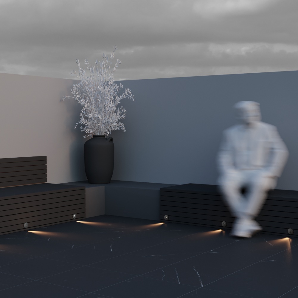 Iluminat pentru scări Lock, Aluminiu Negru, 3W, MAYTONI O014SL-L3B3K [3]