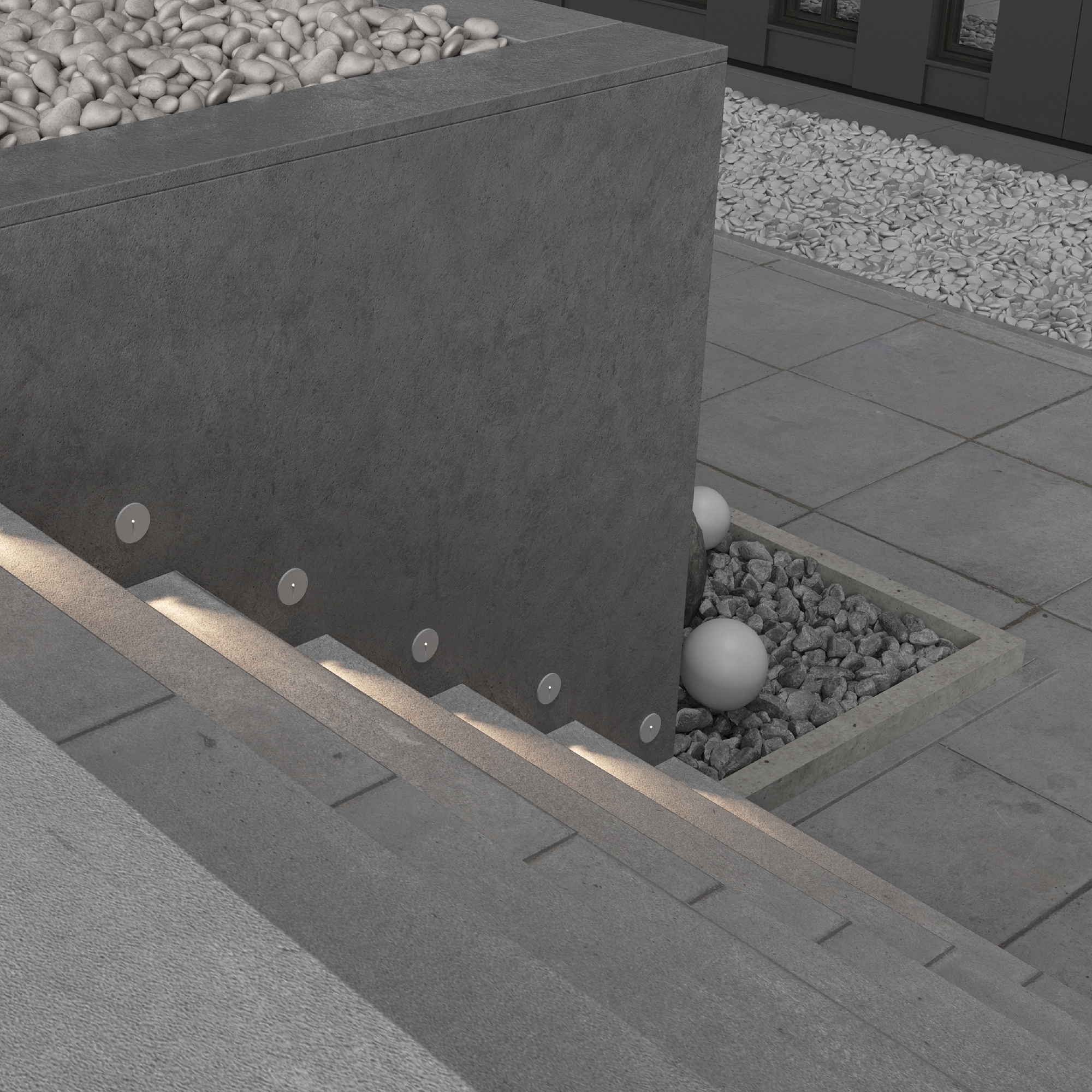 Iluminat pentru scări Lock, Aluminiu Alb, 3W, MAYTONI O014SL-L3W3K [3]