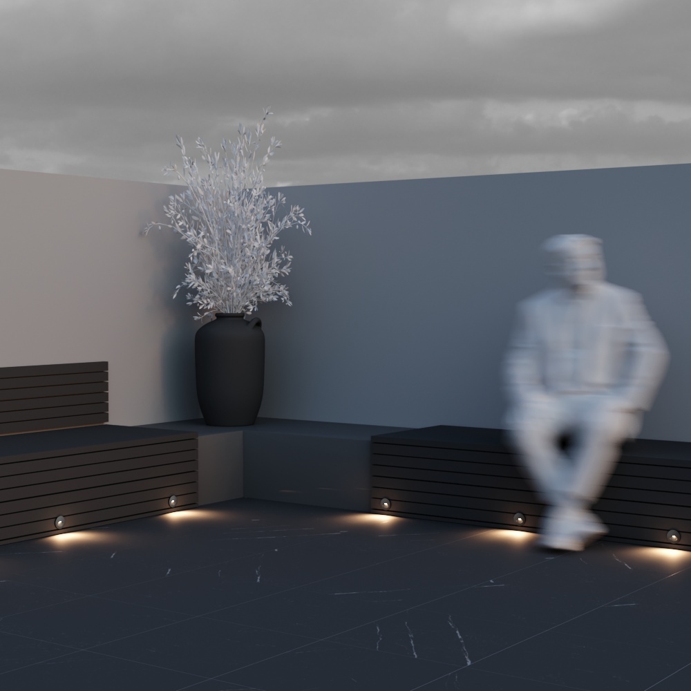 Iluminat pentru scări Bil, Aluminiu Negru, 3W, MAYTONI O015SL-L3B3K [3]