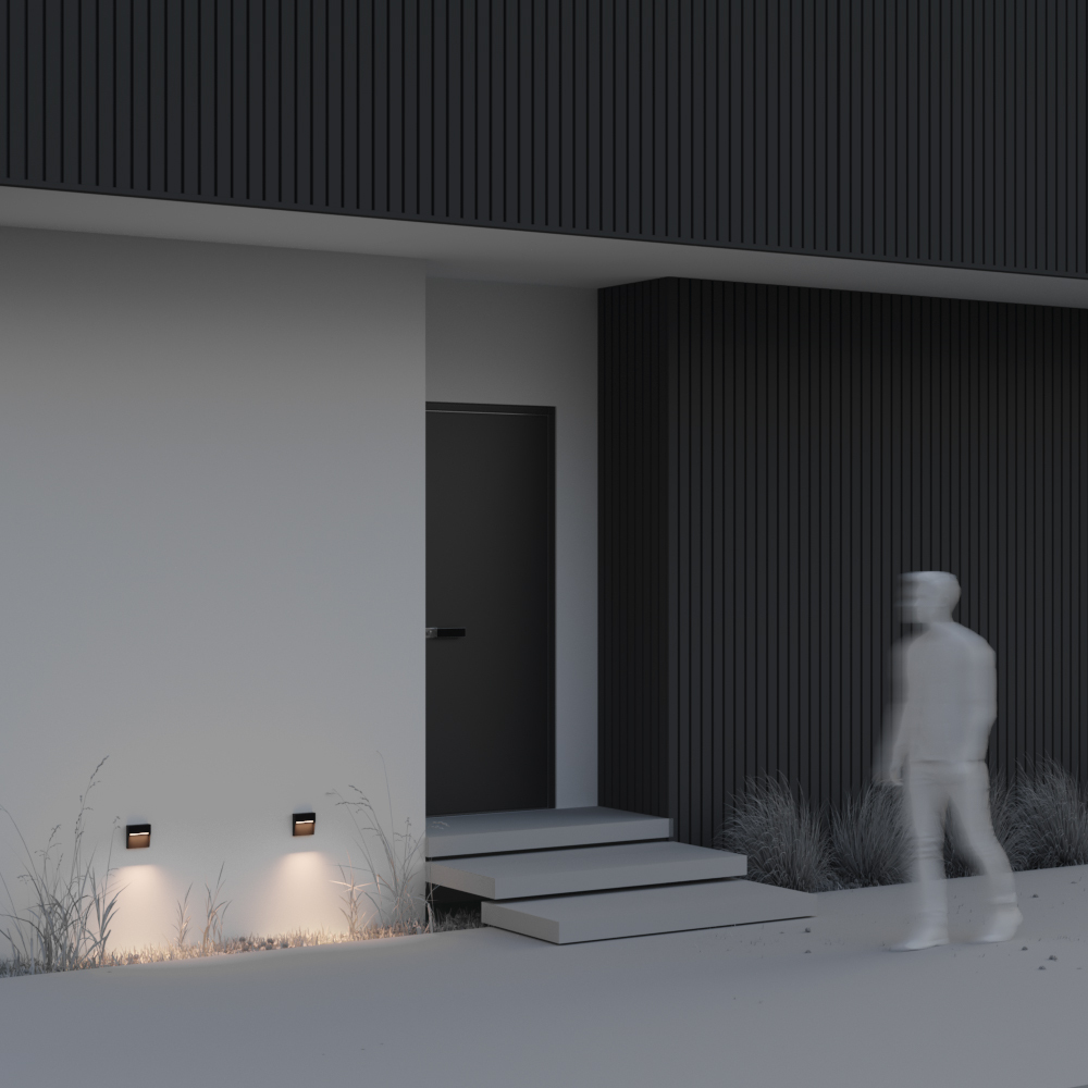 Iluminat pentru scări Mane, Aluminiu și plastic Negru, 3W, MAYTONI O047SL-L3B3K [3]