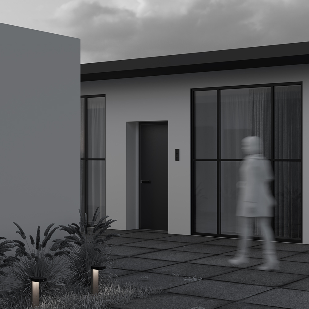 Lampă solară Nordis Negru Aluminiu 2W MAYTONI O140FL-L2BK1 [3]